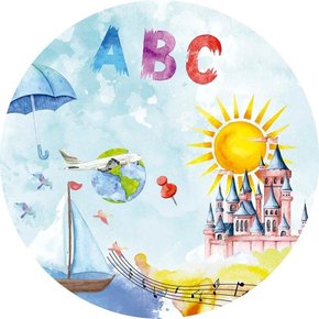 Painel Redondo Tecido Sublimado 3D Formatura Painel Redondo Tecido Sublimado 3D Formatura