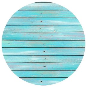 Painel Redondo Tecido Sublimado 3D Madeira