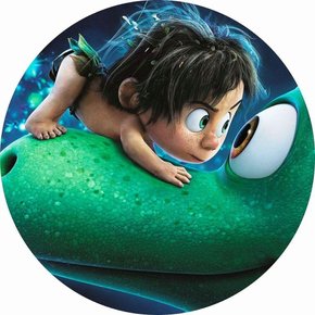 Painel Redondo Tecido Sublimado 3D O Bom Dinossauro Painel Redondo Tecido Sublimado 3D O Bom Dinossauro