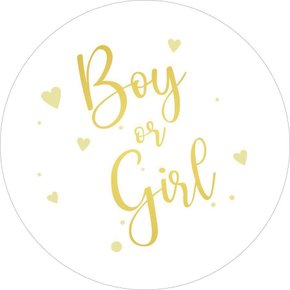 Painel Redondo Tecido Sublimado 3D Chá Revelação Painel Redondo Tecido Sublimado 3D Chá Revelação